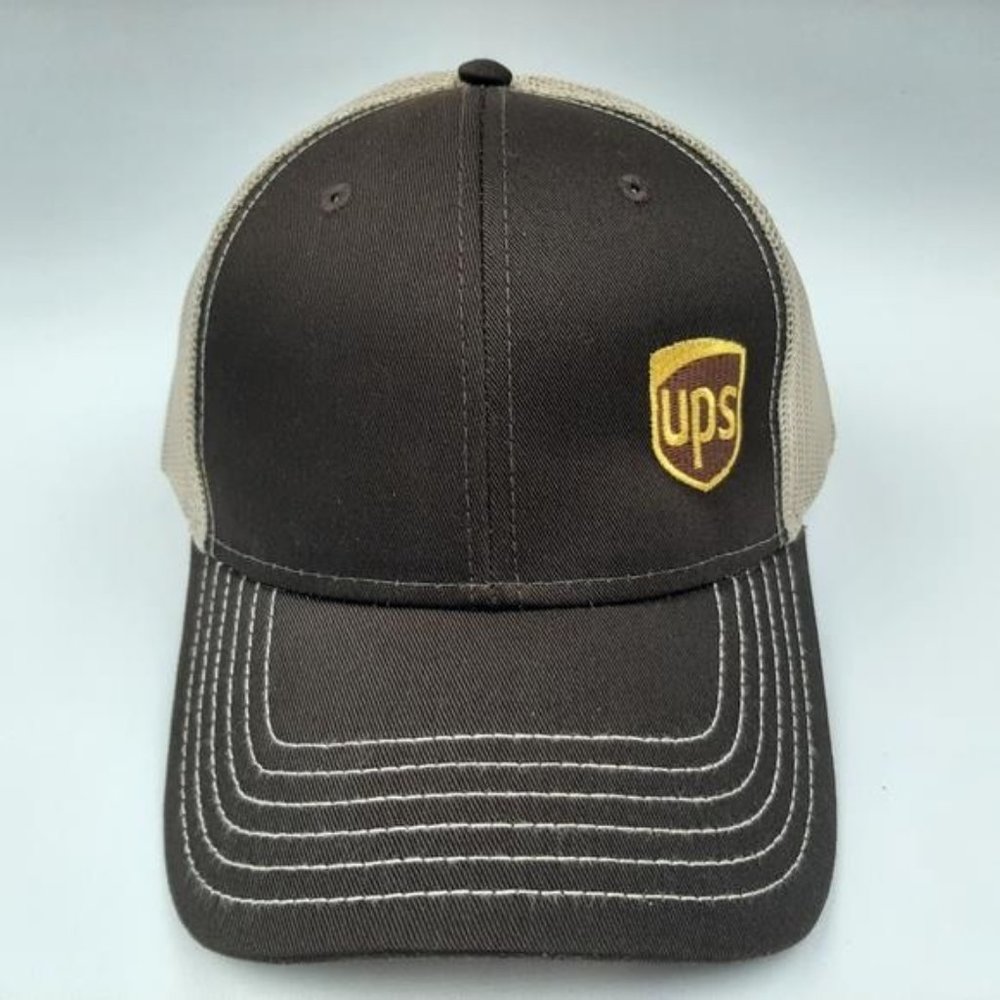 Retro Vintage Style UPS Delivery Service Package Carrier Delivery Person Hat Cap